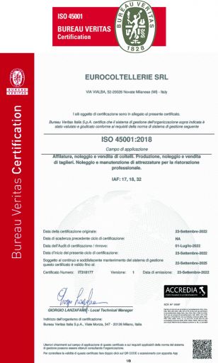 Certificazione ISO 4501