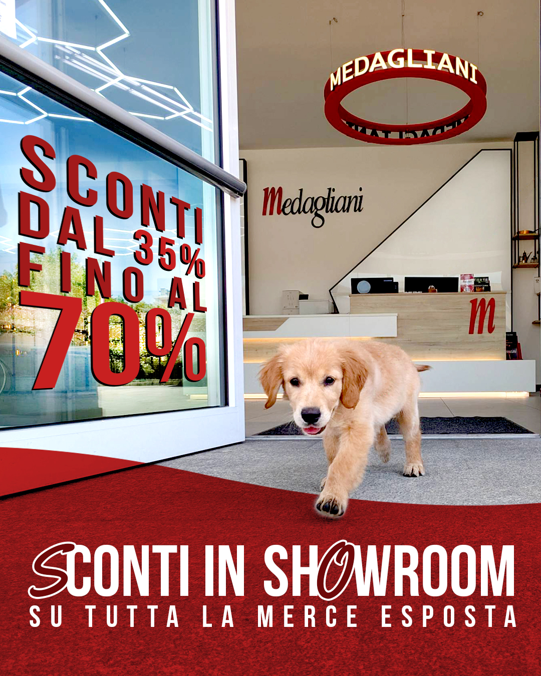 Saldi in Medagliani sulla merce esposta!